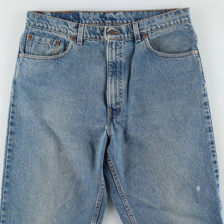 1990'S Levi's 550-4891 Relaxed Fit Tapered Leg Denim Pants, Made in USA, Men's Size W37 (approx.), Vintage cotton blue type Vintage Second Hand
