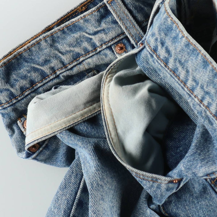 1990'S Levi's 550-4891 Relaxed Fit Tapered Leg Denim Pants, Made in USA, Men's Size W37 (approx.), Vintage cotton blue type Vintage Second Hand