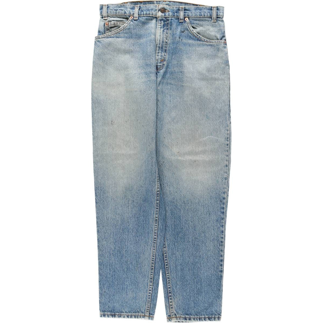 1990'S Levi's 40550-0289 Orange Tab Tapered Denim Pants, Made in USA, Men's W32 (approx.), Vintage cotton Blue type light blue Vintage Second Hand