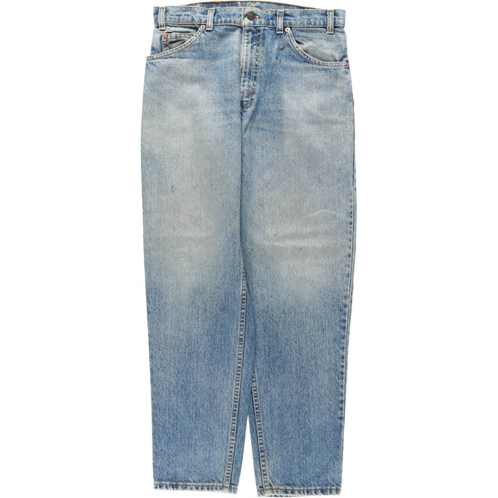 1990'S Levi's 40550-0289 Orange Tab Tapered Denim Pants, Made in USA, Men's W32 (approx.), Vintage cotton Blue type light blue Vintage Second Hand