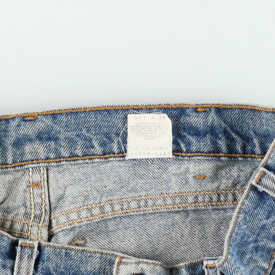 1990'S Levi's 40550-0289 Orange Tab Tapered Denim Pants, Made in USA, Men's W32 (approx.), Vintage cotton Blue type light blue Vintage Second Hand