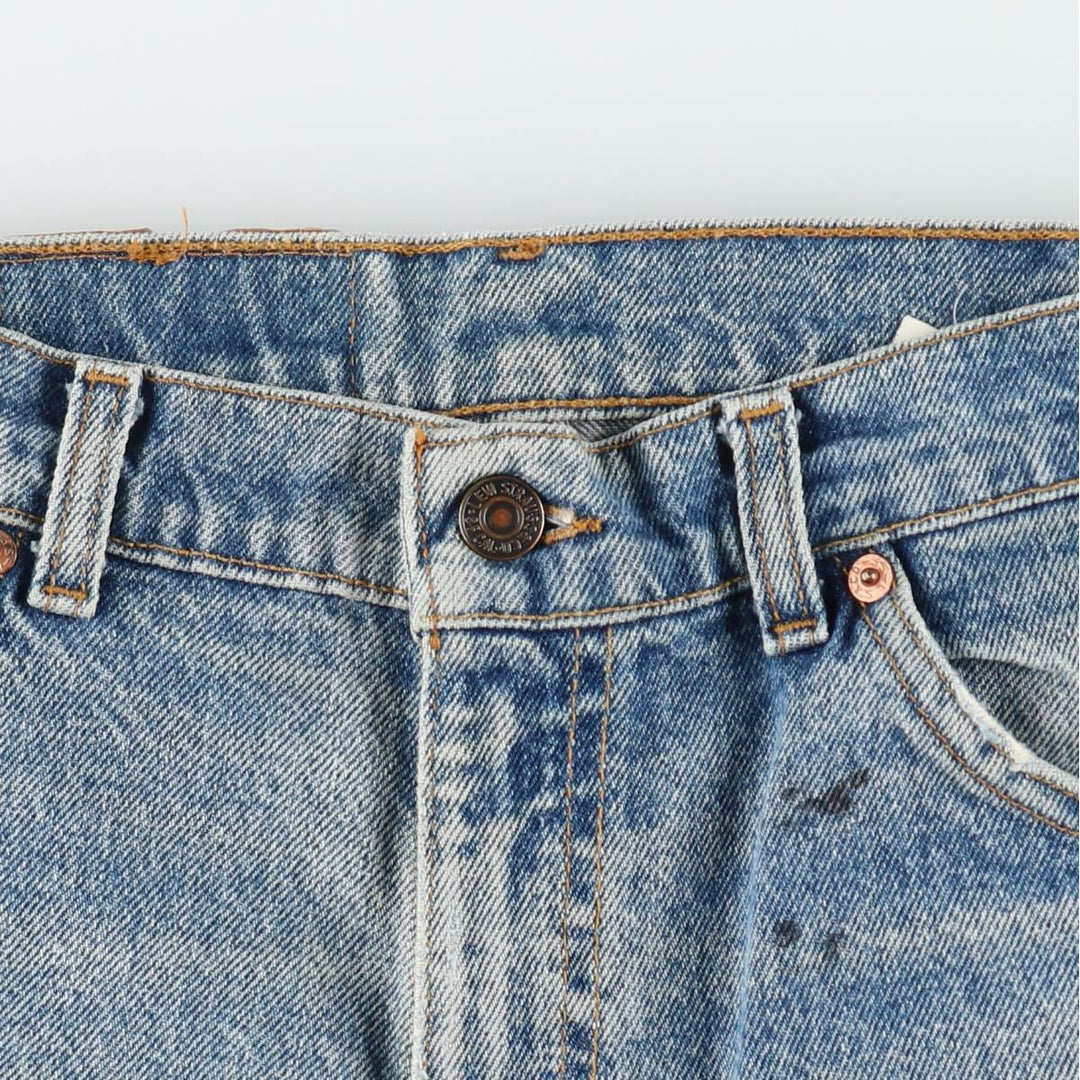 1990'S Levi's 40550-0289 Orange Tab Tapered Denim Pants, Made in USA, Men's W32 (approx.), Vintage cotton Blue type light blue Vintage Second Hand