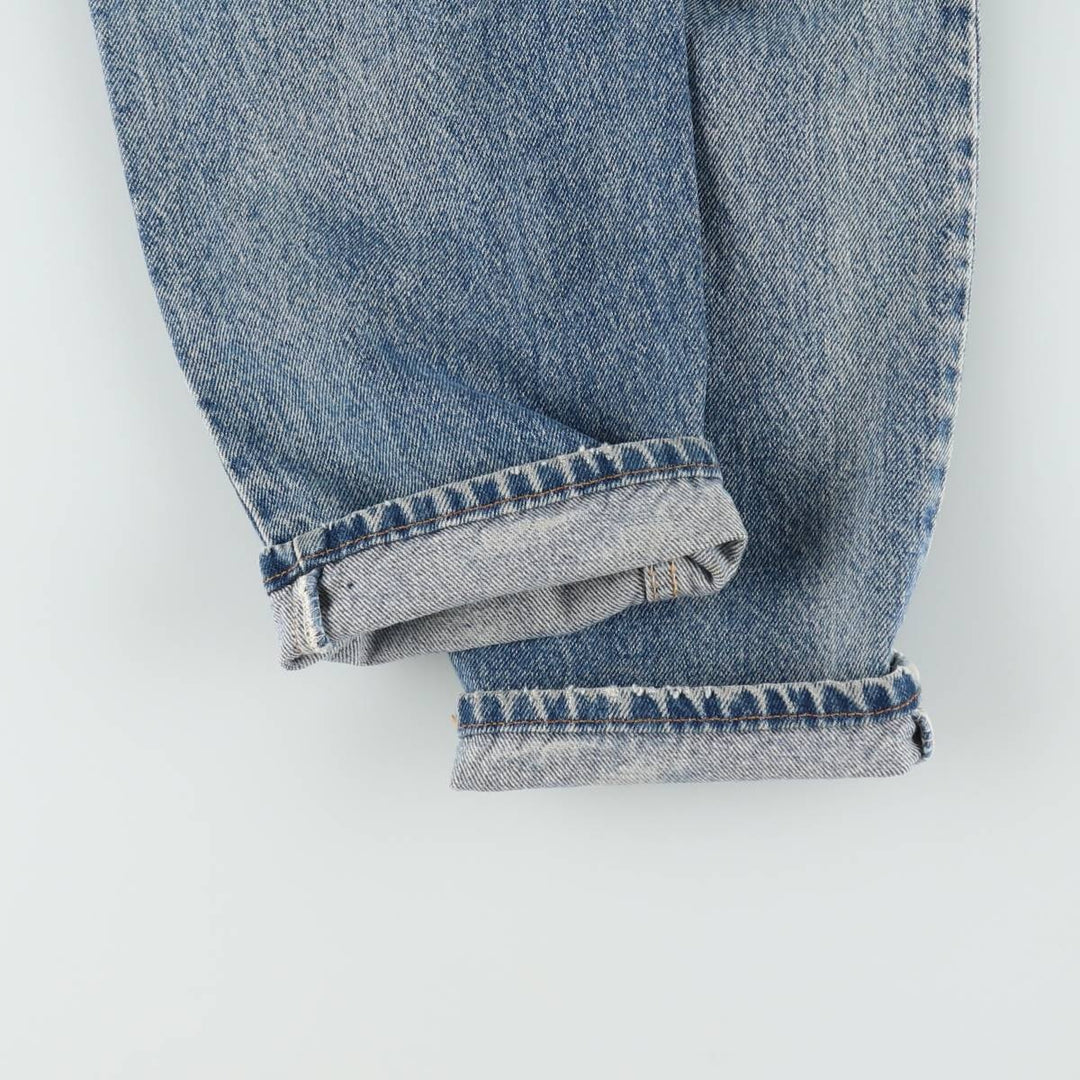 1990'S Levi's 40550-0289 Orange Tab Tapered Denim Pants, Made in USA, Men's W32 (approx.), Vintage cotton Blue type light blue Vintage Second Hand