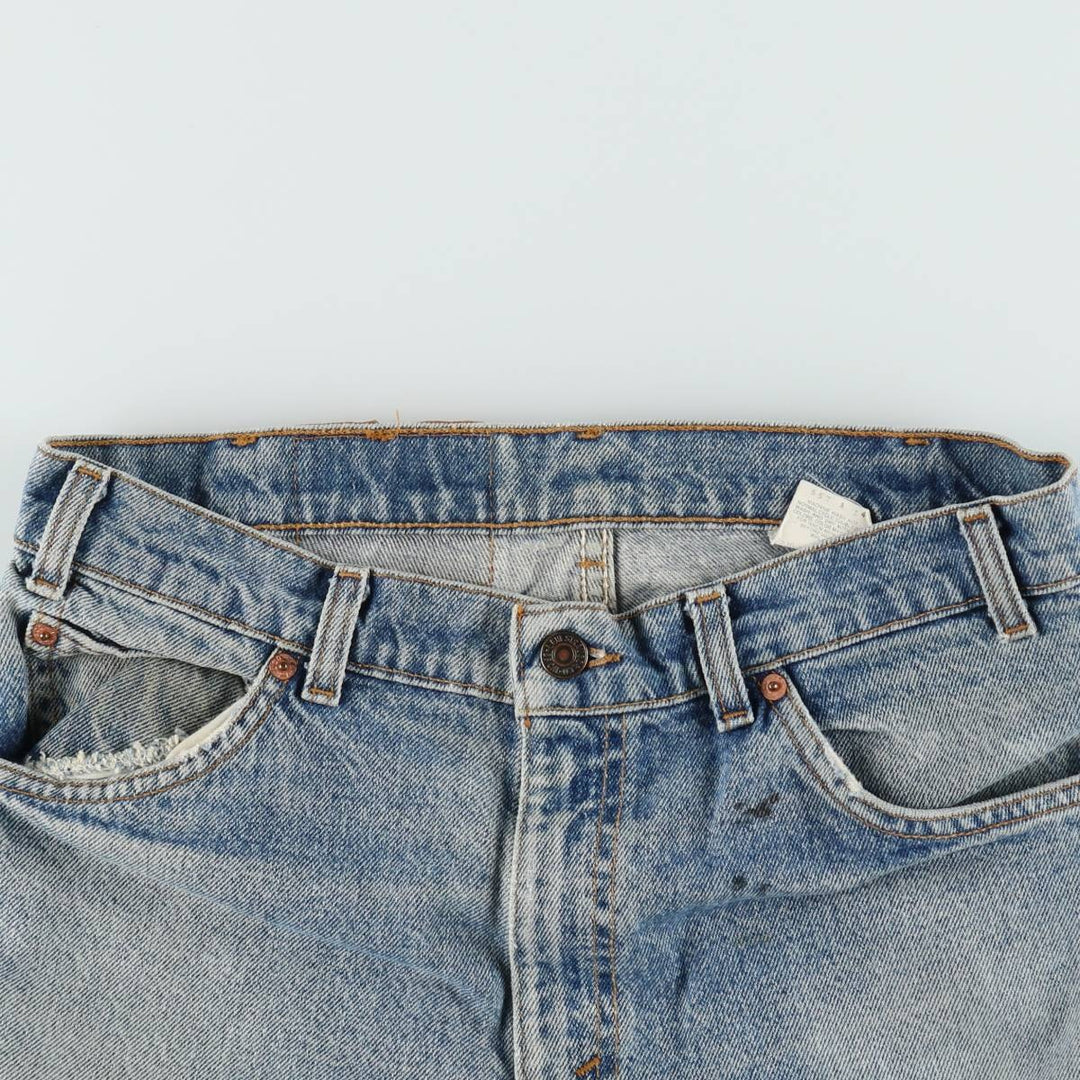 1990'S Levi's 40550-0289 Orange Tab Tapered Denim Pants, Made in USA, Men's W32 (approx.), Vintage cotton Blue type light blue Vintage Second Hand