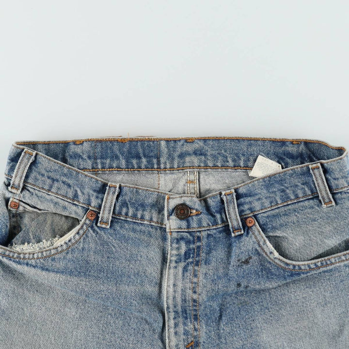 1990'S Levi's 40550-0289 Orange Tab Tapered Denim Pants, Made in USA, Men's W32 (approx.), Vintage cotton Blue type light blue Vintage Second Hand