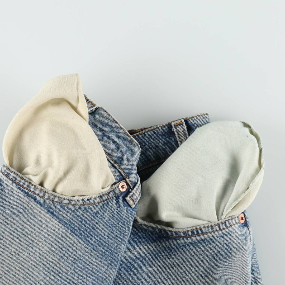 1990'S Levi's 40550-0289 Orange Tab Tapered Denim Pants, Made in USA, Men's W32 (approx.), Vintage cotton Blue type light blue Vintage Second Hand