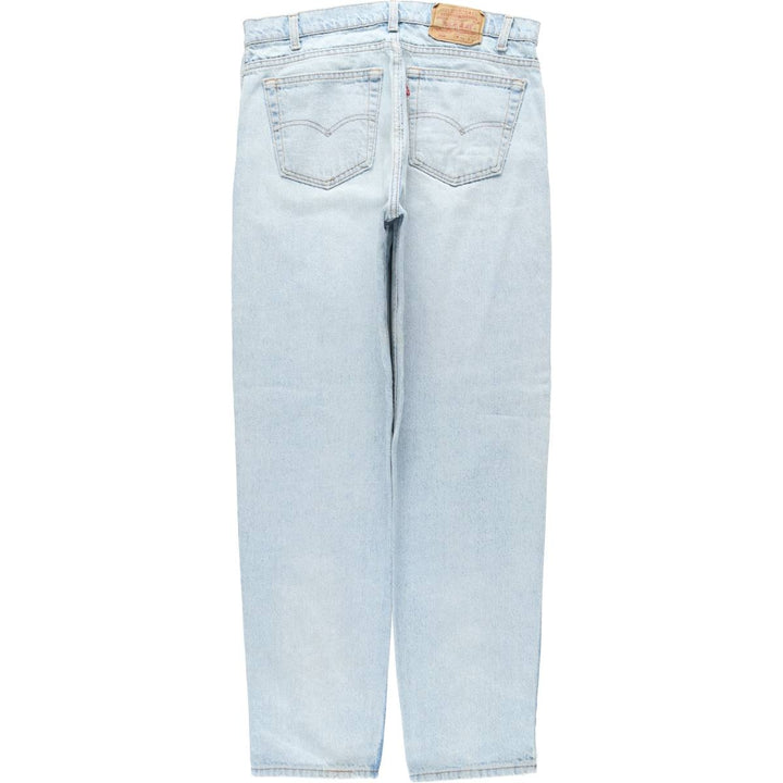 1990'S Levi's 550-4834 Tapered Denim Pants, Made in USA, Men's Size W36 (approx.), Vintage cotton Blue type light blue Vintage Second Hand
