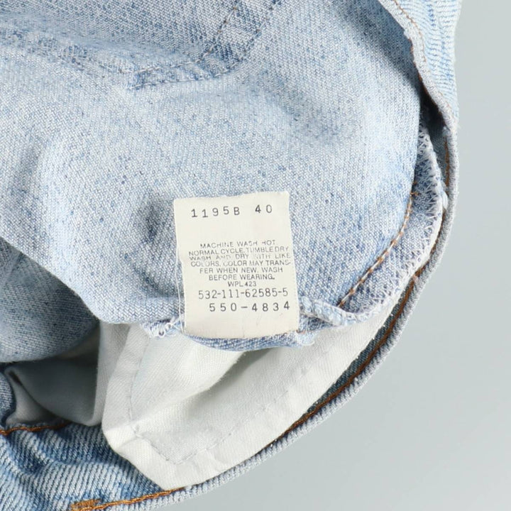 1990'S Levi's 550-4834 Tapered Denim Pants, Made in USA, Men's Size W36 (approx.), Vintage cotton Blue type light blue Vintage Second Hand