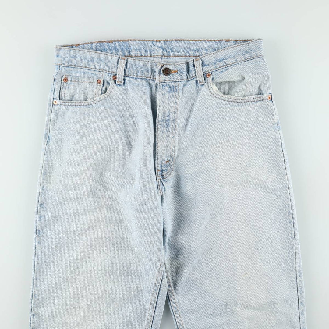 1990'S Levi's 550-4834 Tapered Denim Pants, Made in USA, Men's Size W36 (approx.), Vintage cotton Blue type light blue Vintage Second Hand