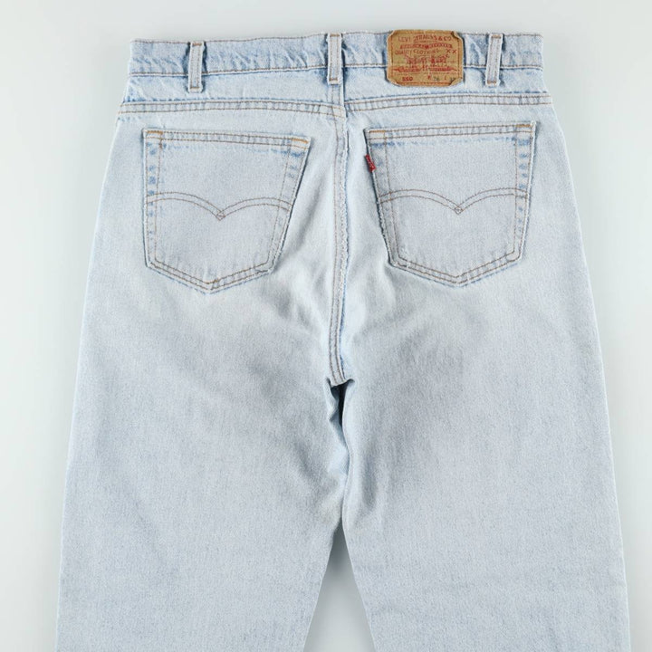 1990'S Levi's 550-4834 Tapered Denim Pants, Made in USA, Men's Size W36 (approx.), Vintage cotton Blue type light blue Vintage Second Hand