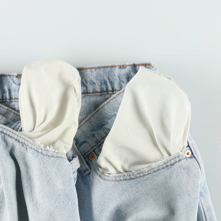 1990'S Levi's 550-4834 Tapered Denim Pants, Made in USA, Men's Size W36 (approx.), Vintage cotton Blue type light blue Vintage Second Hand