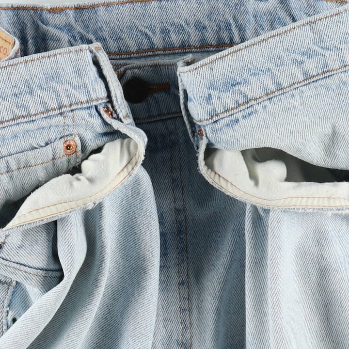 1990'S Levi's 550-4834 Tapered Denim Pants, Made in USA, Men's Size W36 (approx.), Vintage cotton Blue type light blue Vintage Second Hand