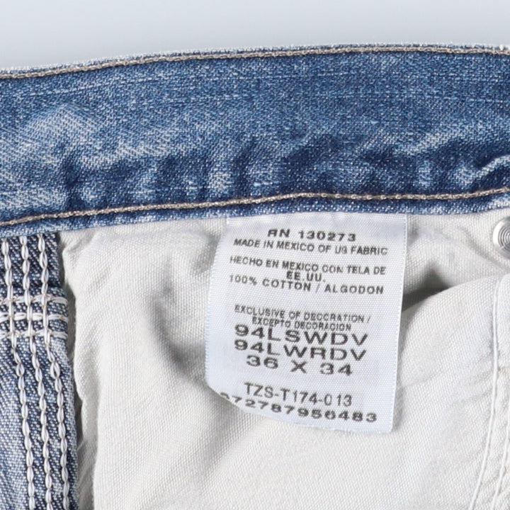 Wrangler Denim Painter Pants for Men, W36 cotton blue type Vintage Second Hand