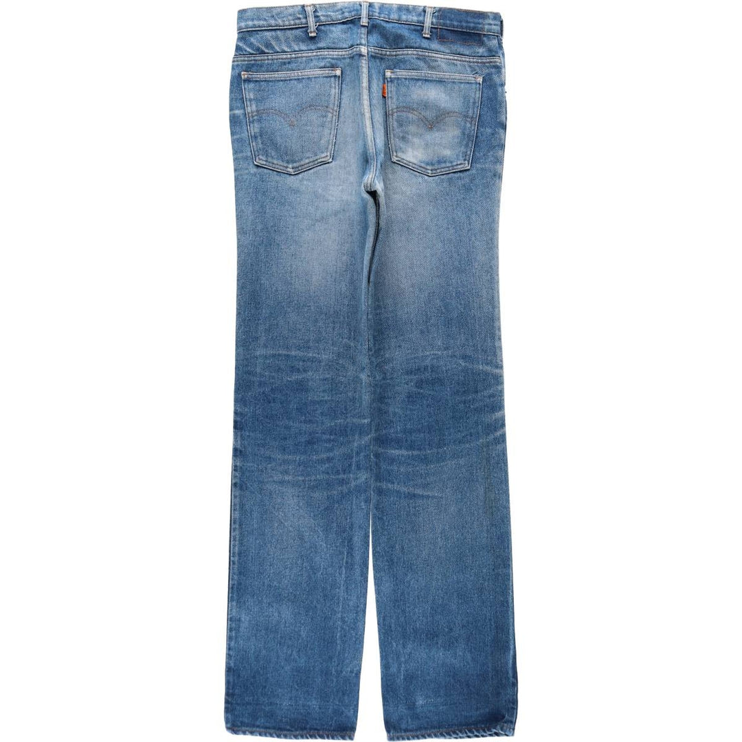 1980'S Levi's 505 Euro Model Orange Tab Straight Denim Pants Men's W34 (approx.) Vintage cotton blue type Vintage Second Hand