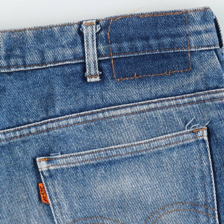 1980'S Levi's 505 Euro Model Orange Tab Straight Denim Pants Men's W34 (approx.) Vintage cotton blue type Vintage Second Hand