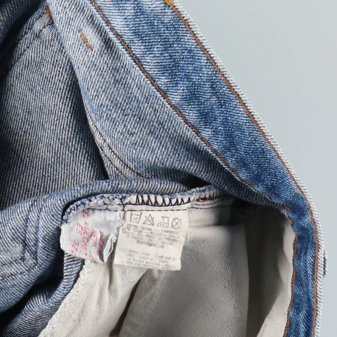 1980'S Levi's 505 Euro Model Orange Tab Straight Denim Pants Men's W34 (approx.) Vintage cotton blue type Vintage Second Hand