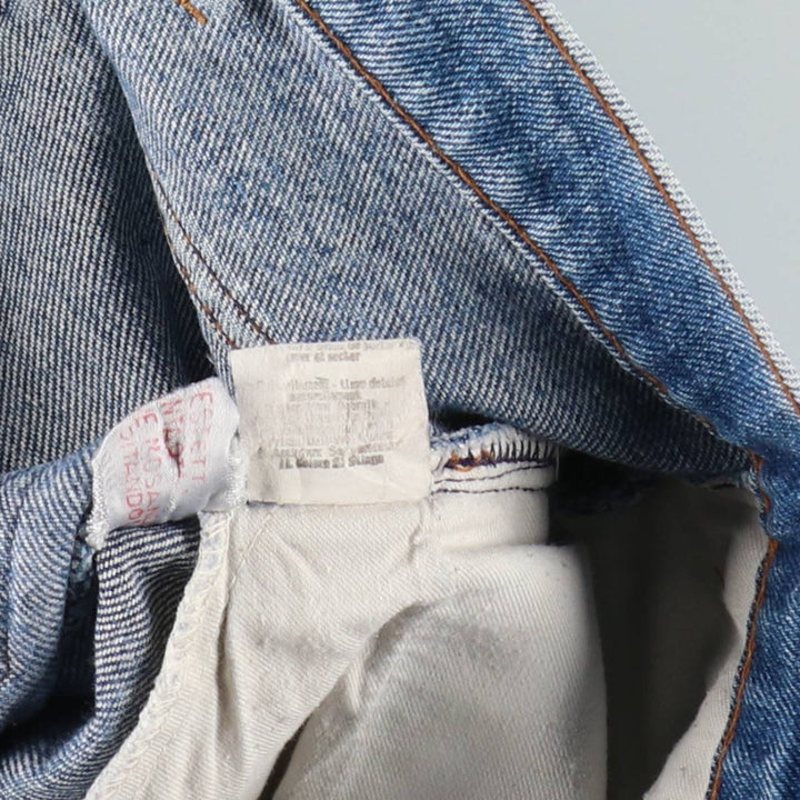 1980'S Levi's 505 Euro Model Orange Tab Straight Denim Pants Men's W34 (approx.) Vintage cotton blue type Vintage Second Hand