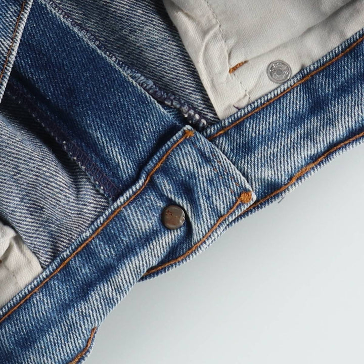 1980'S Levi's 505 Euro Model Orange Tab Straight Denim Pants Men's W34 (approx.) Vintage cotton blue type Vintage Second Hand