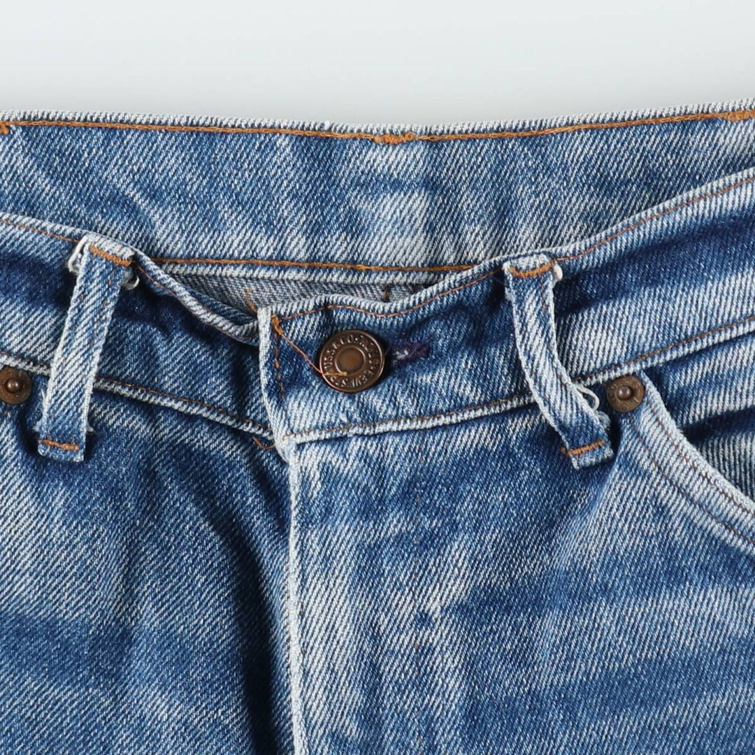 1980'S Levi's 505 Euro Model Orange Tab Straight Denim Pants Men's W34 (approx.) Vintage cotton blue type Vintage Second Hand