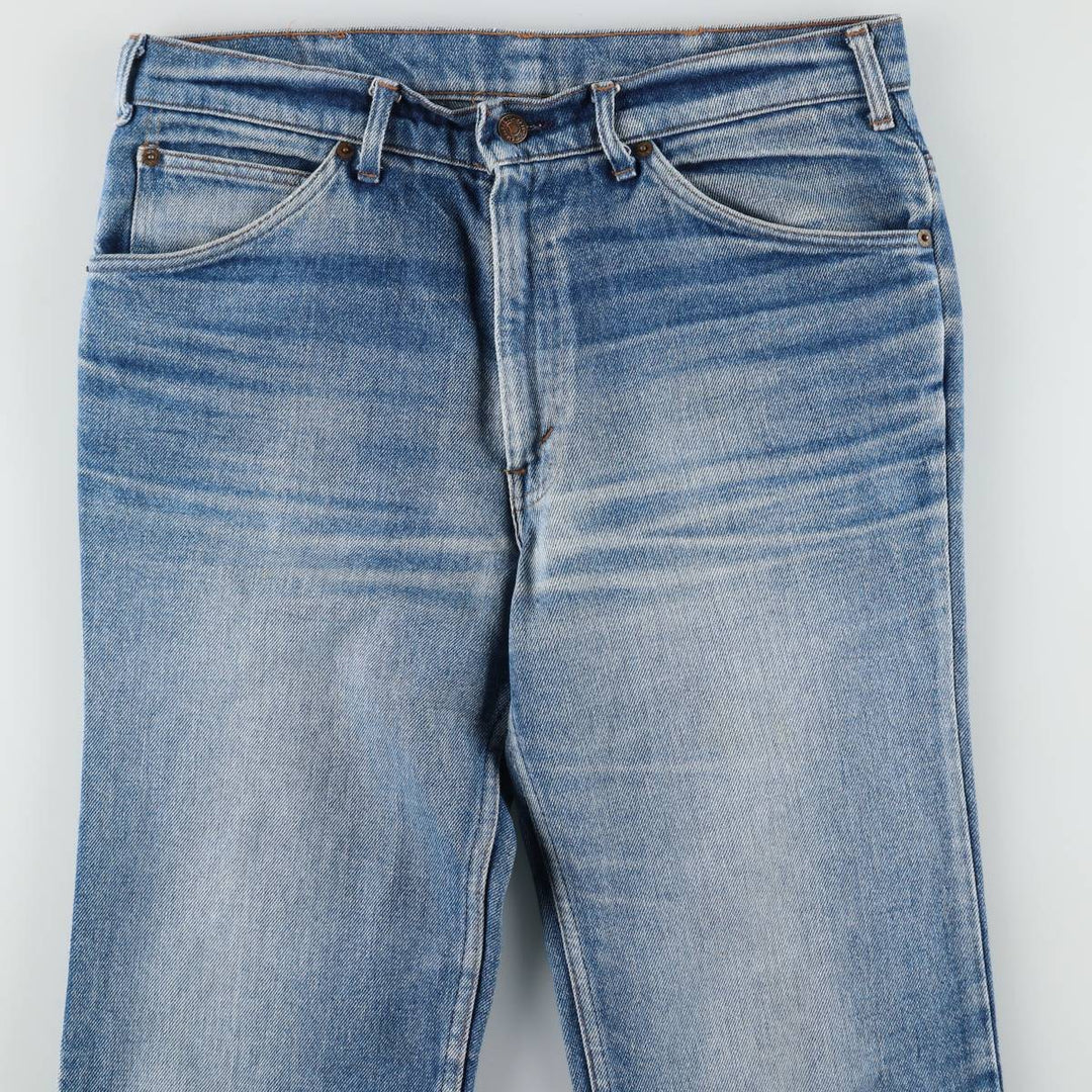 1980'S Levi's 505 Euro Model Orange Tab Straight Denim Pants Men's W34 (approx.) Vintage cotton blue type Vintage Second Hand