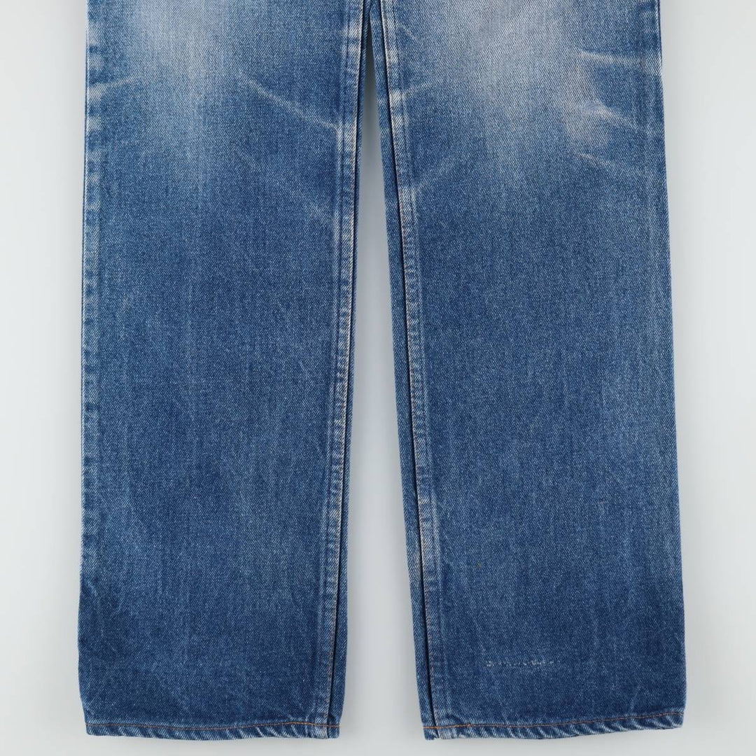 1980'S Levi's 505 Euro Model Orange Tab Straight Denim Pants Men's W34 (approx.) Vintage cotton blue type Vintage Second Hand
