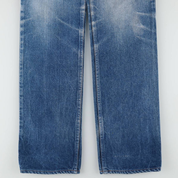 1980'S Levi's 505 Euro Model Orange Tab Straight Denim Pants Men's W34 (approx.) Vintage cotton blue type Vintage Second Hand