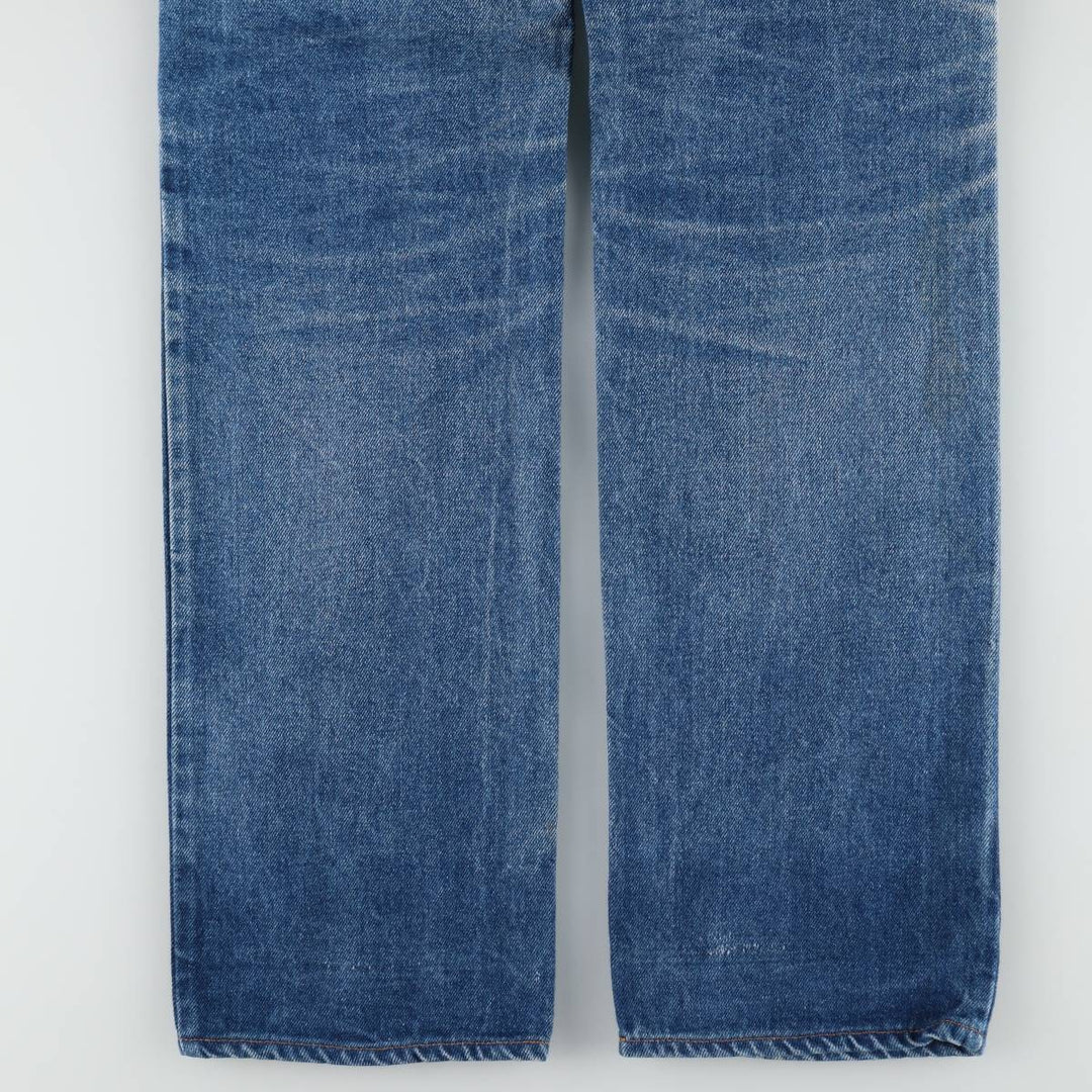 1980'S Levi's 505 Euro Model Orange Tab Straight Denim Pants Men's W34 (approx.) Vintage cotton blue type Vintage Second Hand