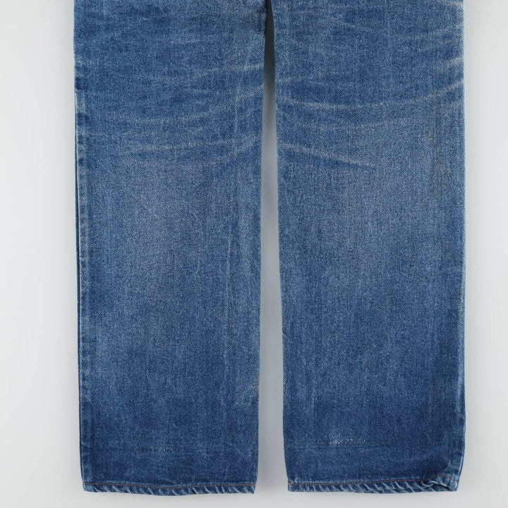 1980'S Levi's 505 Euro Model Orange Tab Straight Denim Pants Men's W34 (approx.) Vintage cotton blue type Vintage Second Hand