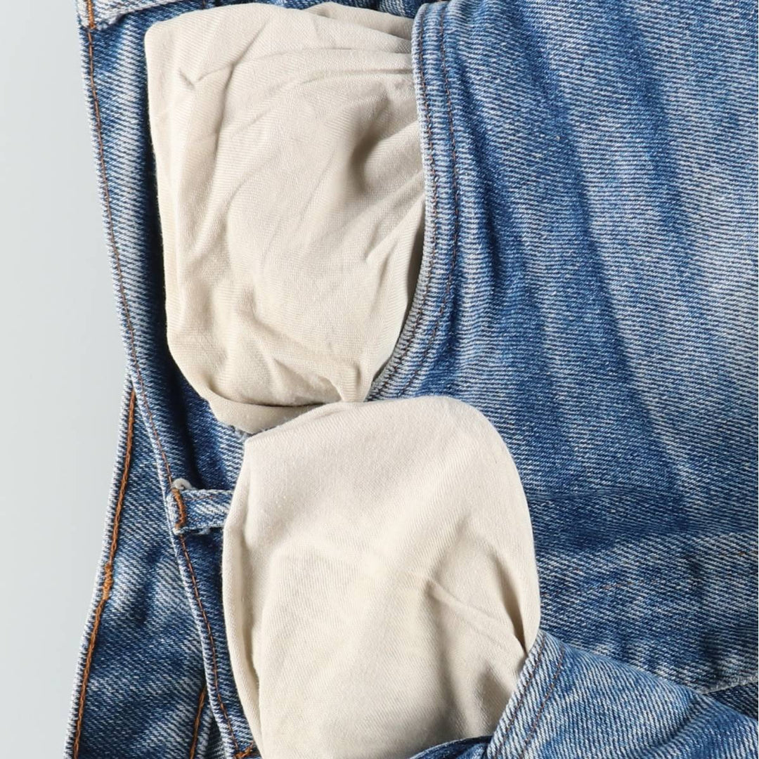 1980'S Levi's 505 Euro Model Orange Tab Straight Denim Pants Men's W34 (approx.) Vintage cotton blue type Vintage Second Hand