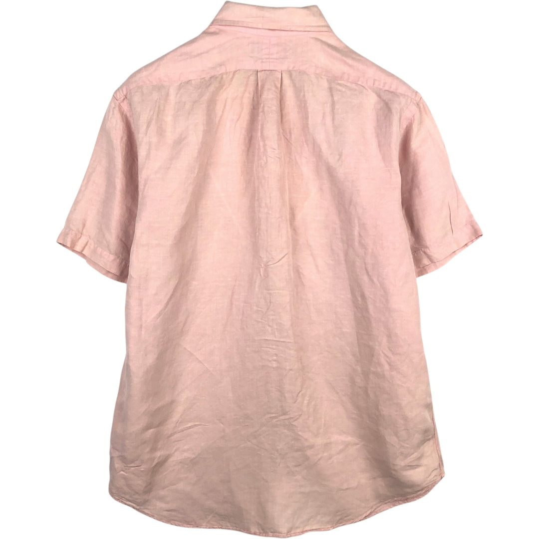 Ralph Lauren POLO GOLF Custom Fit Short-Sleeve Button-Down Shirt, Men's Size L (approx.) unclear pink type Vintage Second Hand