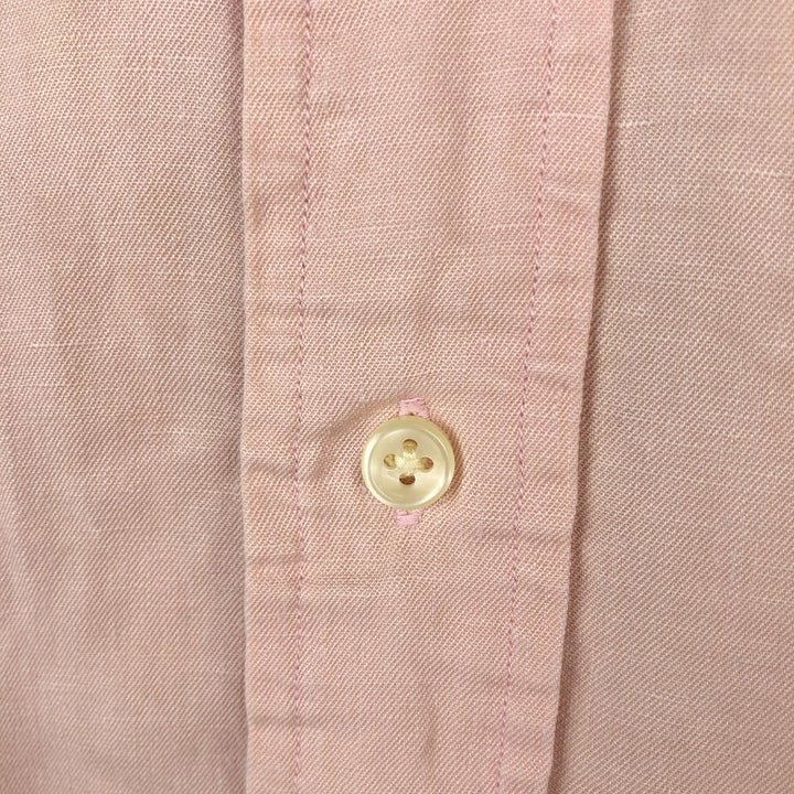 Ralph Lauren POLO GOLF Custom Fit Short-Sleeve Button-Down Shirt, Men's Size L (approx.) unclear pink type Vintage Second Hand