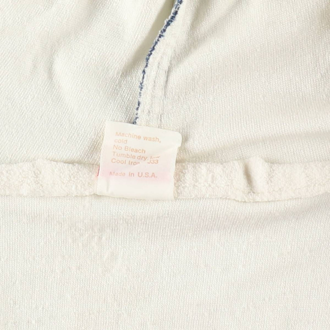 1970'S Jantzen terry cloth full-zip sweatshirt hoodie, made in USA, women's size L equivalent, vintage. unclear white type Vintage Second Hand