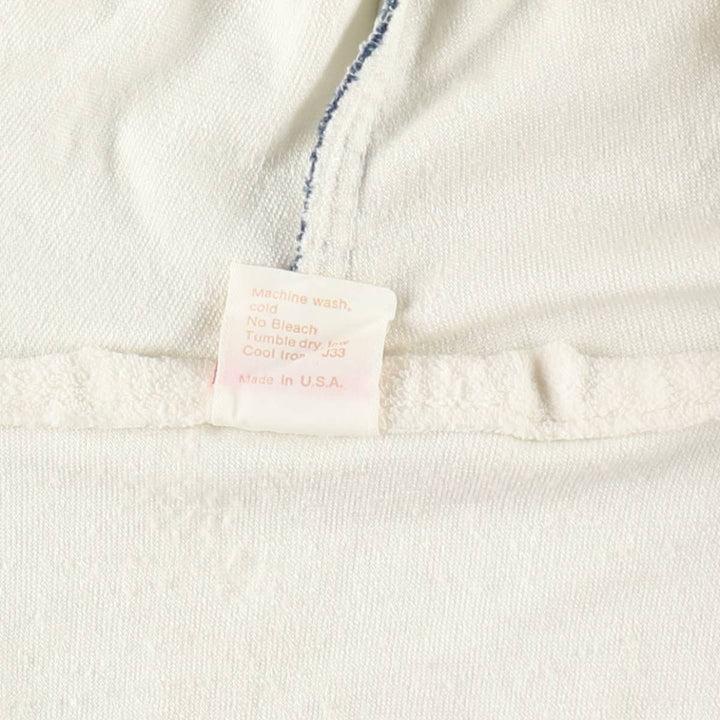 1970'S Jantzen terry cloth full-zip sweatshirt hoodie, made in USA, women's size L equivalent, vintage. unclear white type Vintage Second Hand