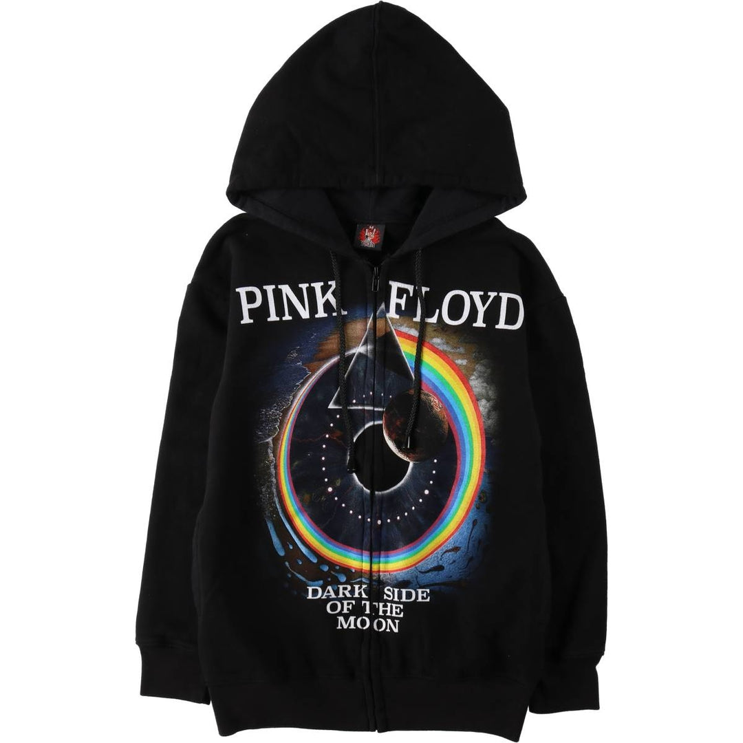ROCK YEAR PINK FLOYD Pink Floyd Band Sweat Full-Zip Hoodie, Women's Size M (approx.) cotton black type Vintage Second Hand