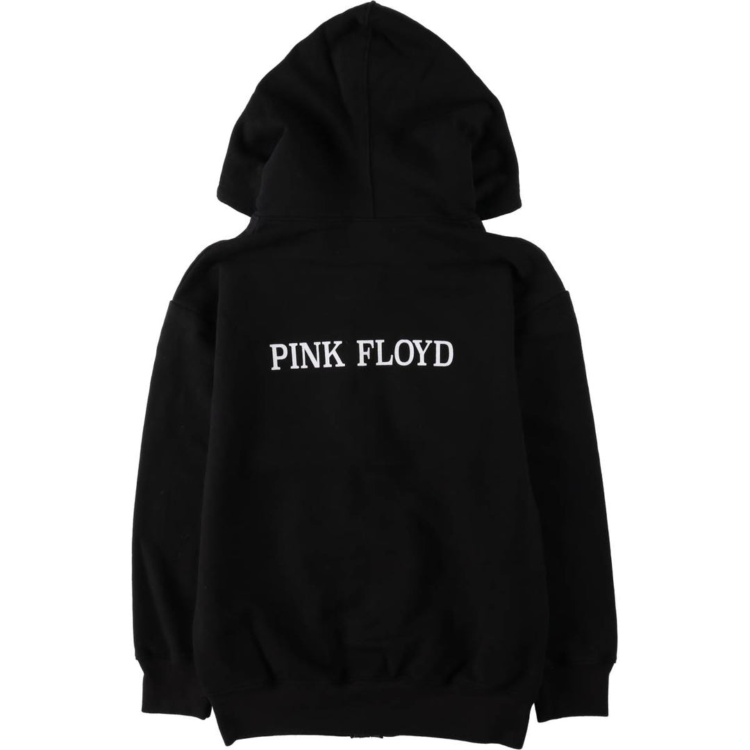 ROCK YEAR PINK FLOYD Pink Floyd Band Sweat Full-Zip Hoodie, Women's Size M (approx.) cotton black type Vintage Second Hand