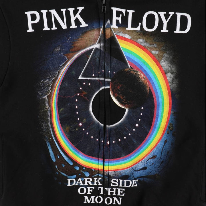 ROCK YEAR PINK FLOYD Pink Floyd Band Sweat Full-Zip Hoodie, Women's Size M (approx.) cotton black type Vintage Second Hand