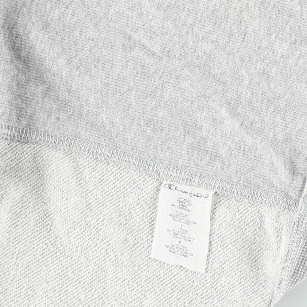 Champion AUTHENTIC ATHLETICWEAR Full-Zip Sweatshirt Hoodie, Women's Size L (approx.) cotton gray type Vintage Second Hand
