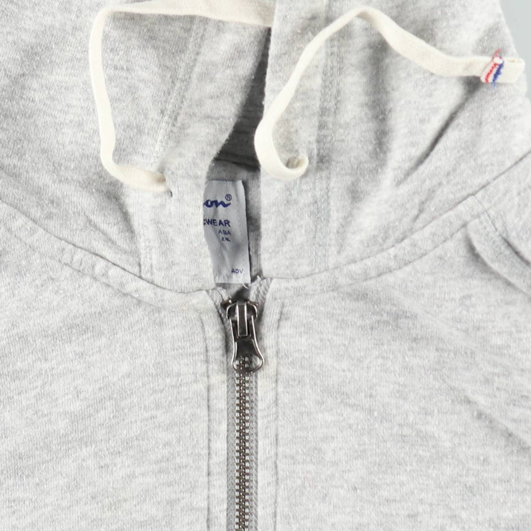 Champion AUTHENTIC ATHLETICWEAR Full-Zip Sweatshirt Hoodie, Women's Size L (approx.) cotton gray type Vintage Second Hand