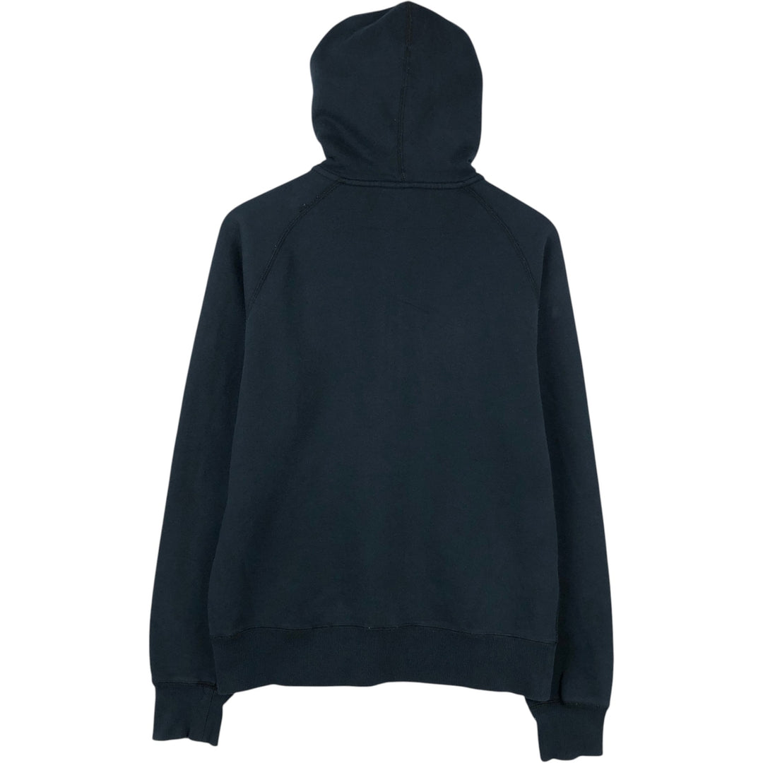Nike Sweat Full Zip Hoodie, Men's M Size cotton navy blue type Vintage Second Hand
