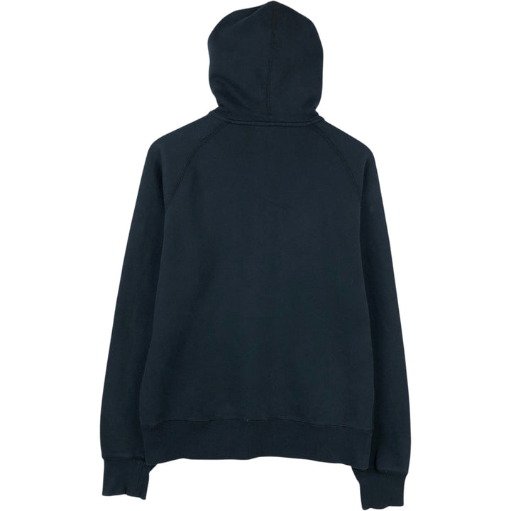 Nike Sweat Full Zip Hoodie, Men's M Size cotton navy blue type Vintage Second Hand
