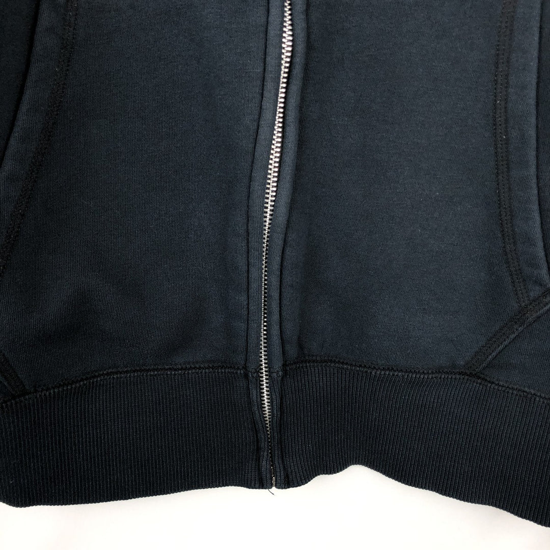 Nike Sweat Full Zip Hoodie, Men's M Size cotton navy blue type Vintage Second Hand