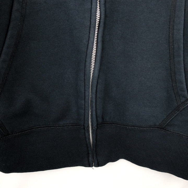 Nike Sweat Full Zip Hoodie, Men's M Size cotton navy blue type Vintage Second Hand
