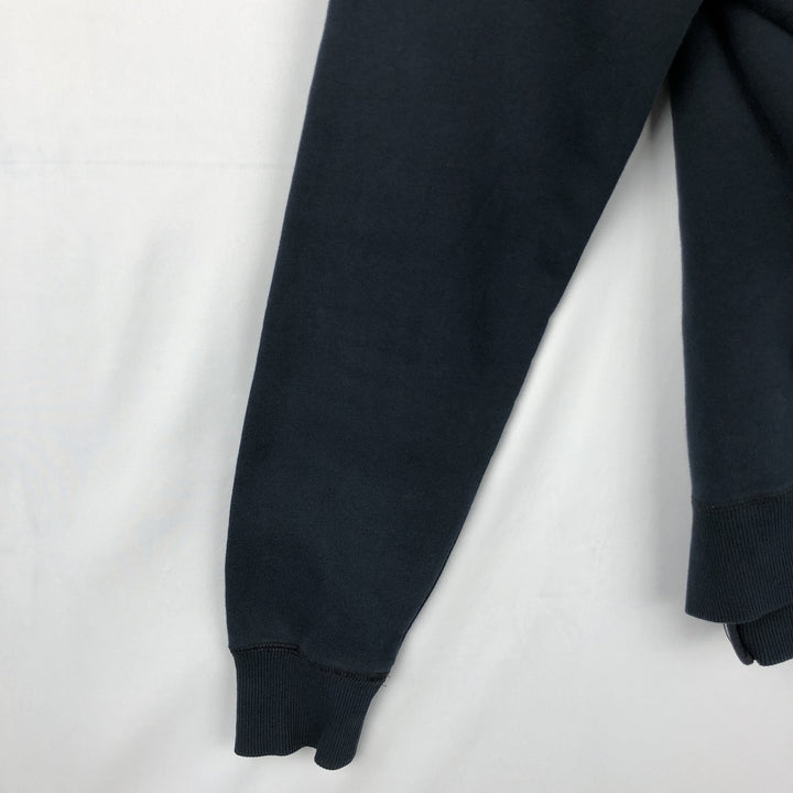 Nike Sweat Full Zip Hoodie, Men's M Size cotton navy blue type Vintage Second Hand