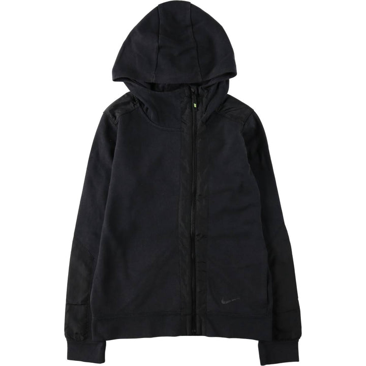 Nike Sweat Full Zip Hoodie, Women's Size M cotton black type Vintage Second Hand