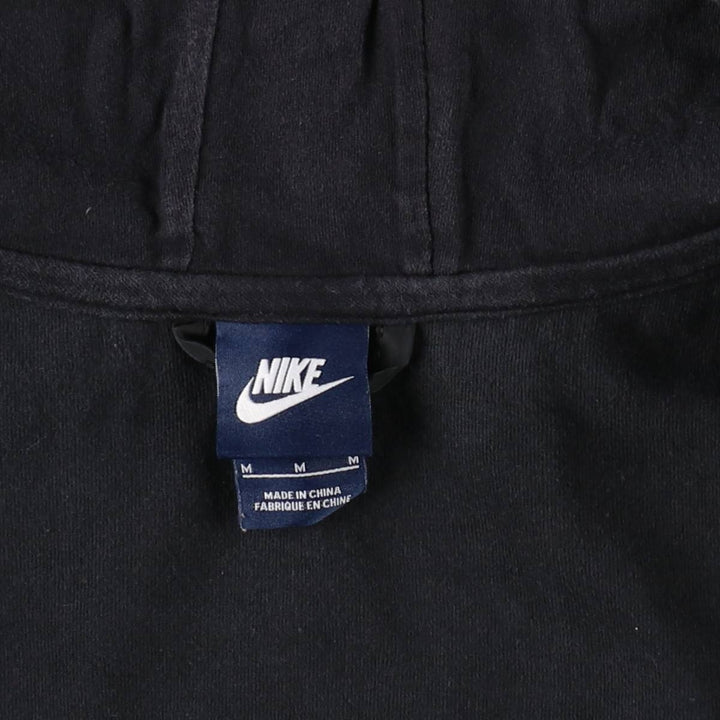 Nike Sweat Full Zip Hoodie, Women's Size M cotton black type Vintage Second Hand