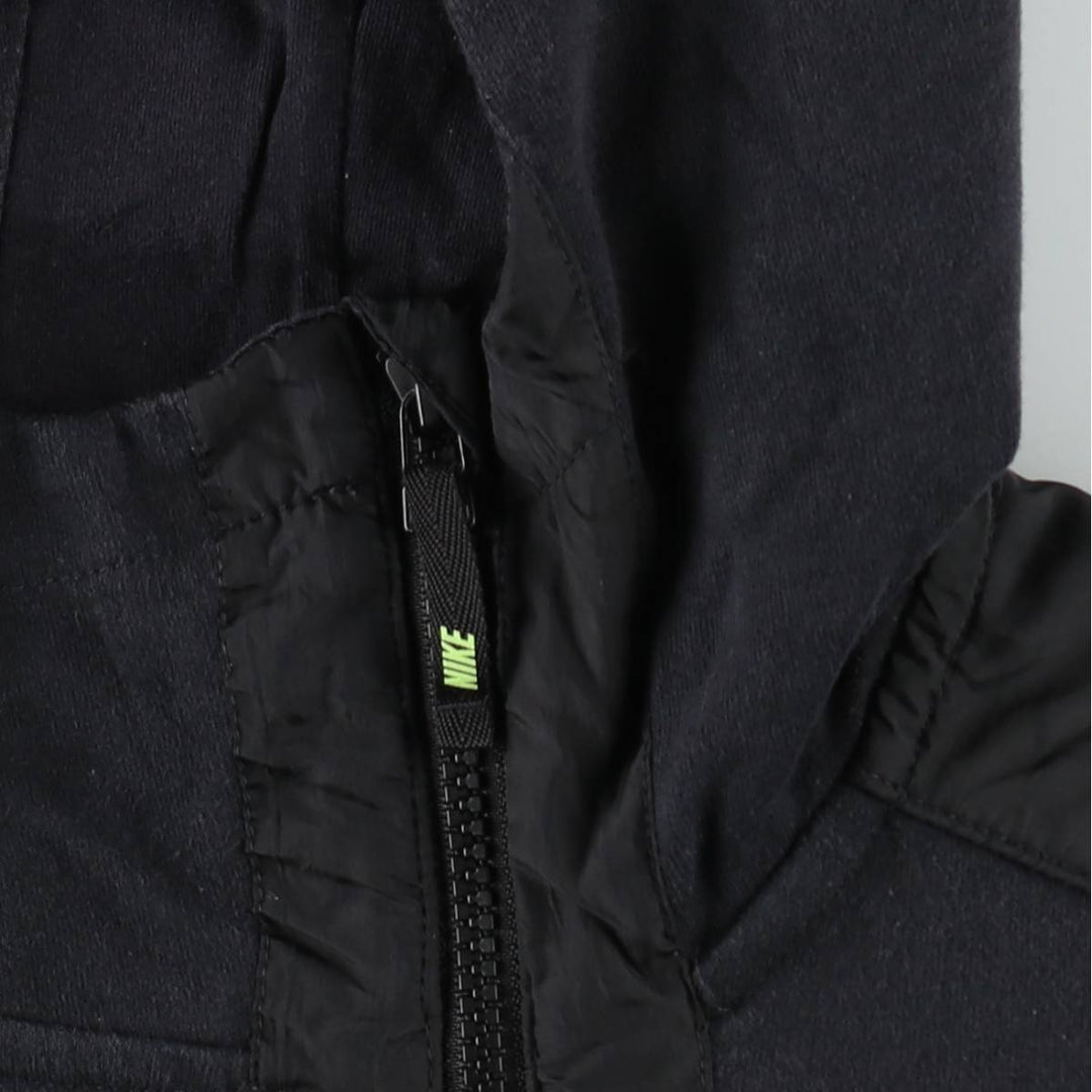 Nike Sweat Full Zip Hoodie, Women's Size M cotton black type Vintage Second Hand