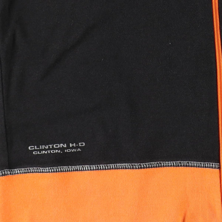 2000'S Harley-Davidson Sweat Full-Zip Hoodie, Women's Size S (approx.) cotton black type Vintage Second Hand