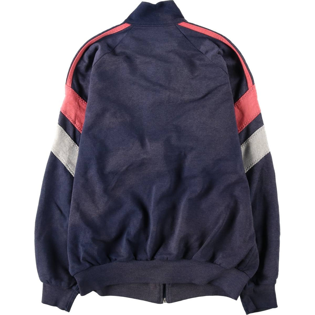 Vintage 70s-80'S Adidas VENTEX ATP Full-Zip Sweatshirt (Women's Size L equivalent) polyester gray type Vintage Second Hand