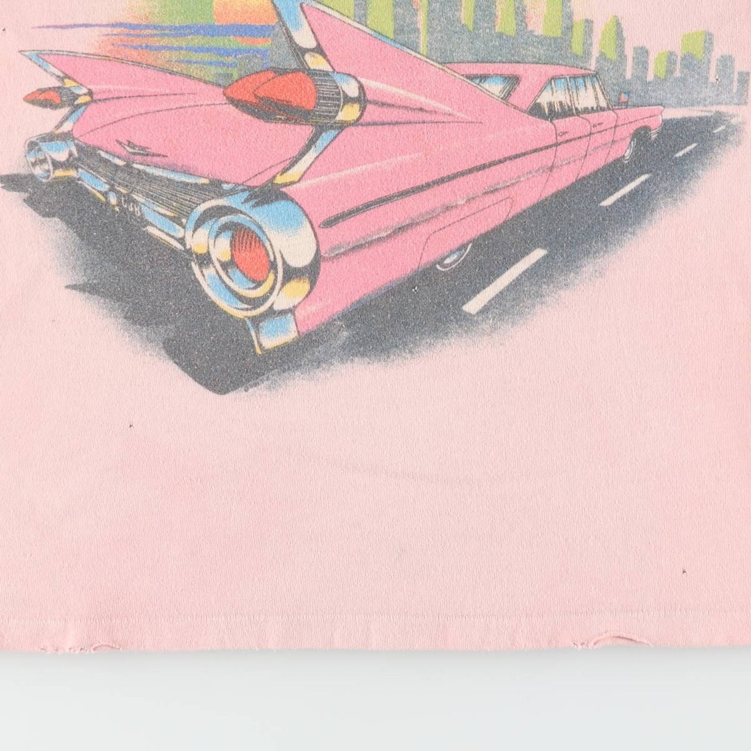 80'S MadeWorn Bruce Springsteen Band T-Shirt, USA Made, Women's XS Equivalent, Vintage cotton pink type Vintage Second Hand