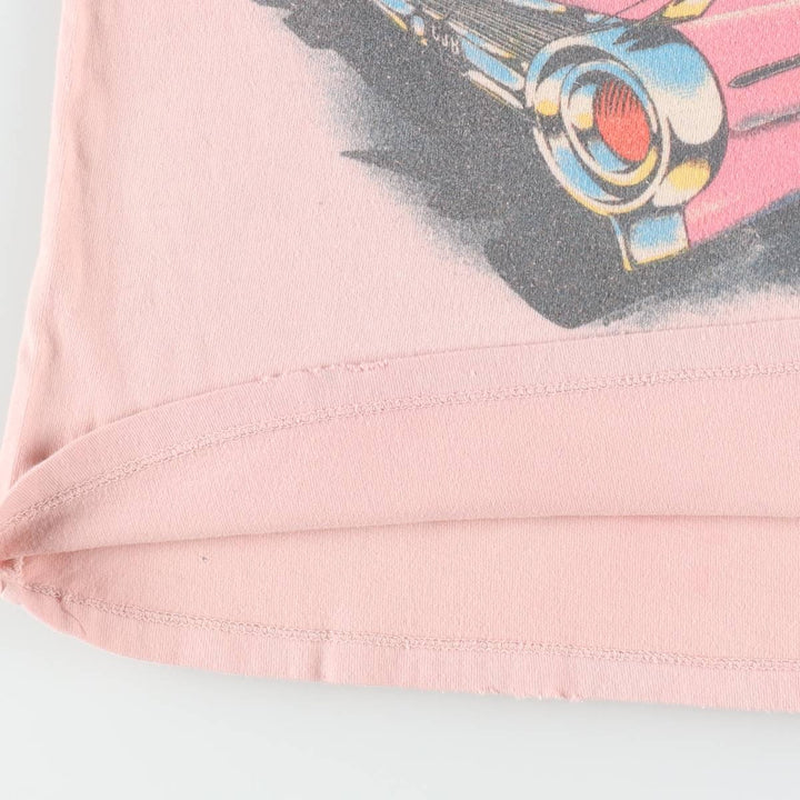 80'S MadeWorn Bruce Springsteen Band T-Shirt, USA Made, Women's XS Equivalent, Vintage cotton pink type Vintage Second Hand